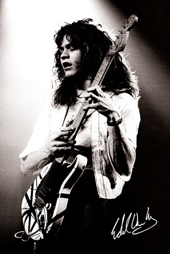 Eddie Van Halen on guitar