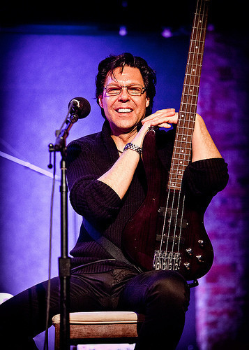 Kasim with his bass guitar